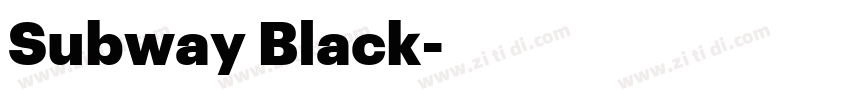 Subway Black字体转换